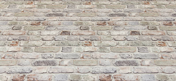 istock Ornamental brick wall forms part of interior 2223510230