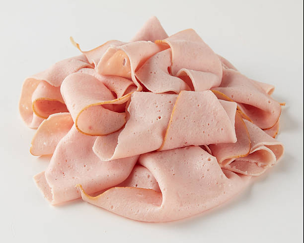 istock Fresh ham slices isolated nature background with clipping path 2223510332