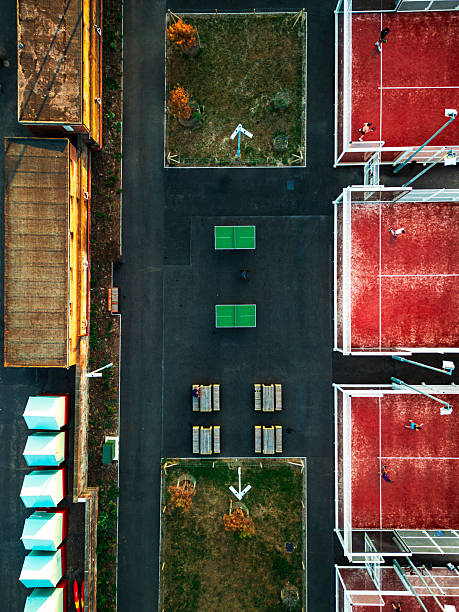 istock Aerial view of people playing padel 2223510871