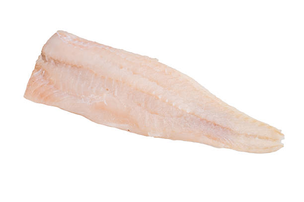 istock Fresh cod fish fillet, showcasing its delicate texture and pristine color, perfect for grilling or baking. isolated on white background. top view 2223514719