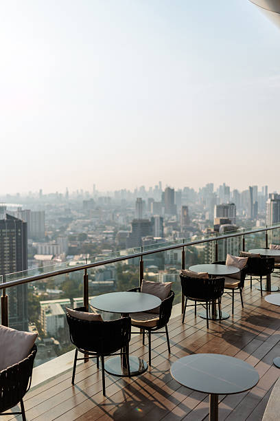 istock Rooftop Bar Terrace With Bangkok City View 2223515091