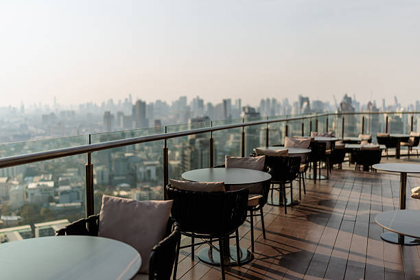 istock Rooftop Bar Terrace With Bangkok City View 2223515182