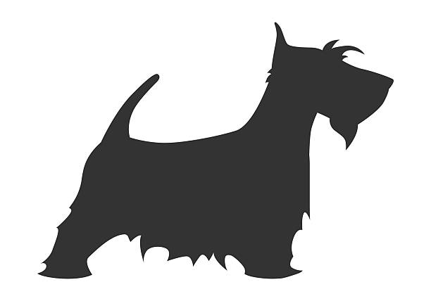 istock Elegant canine silhouette, showcasing a loyal breed. Perfect for designs needing a pet or animal element. Clean, vector style versatile 2223522112