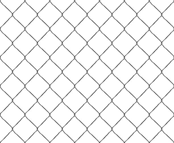 istock Monochrome shot of chainlink fence, a versatile backdrop. Symbolizing security, restriction, or protection. Use for backgrounds, textures,  design elements. 2223525348