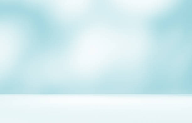 istock Empty turquoise blue green room studio with shadow of leaves for product presentation. 2223531470