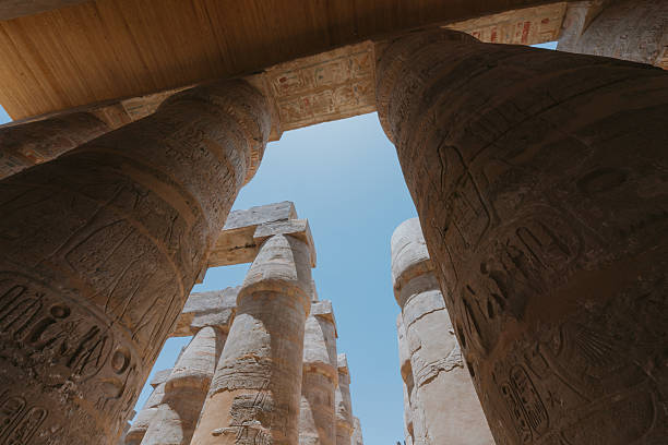 istock Majestic columns reaching for the sky in karnak temple complex 2223533640