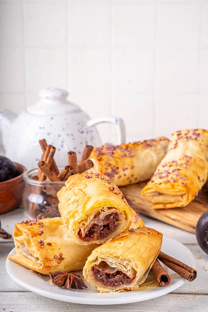 istock Vertuta, homemade hand pies strudel with sweet plum jam 2223541663