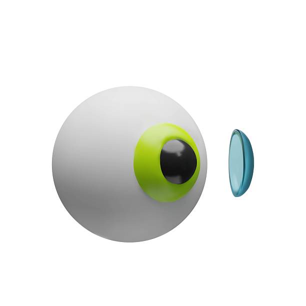 istock 3D of a human eye with a contact lens 2223543796