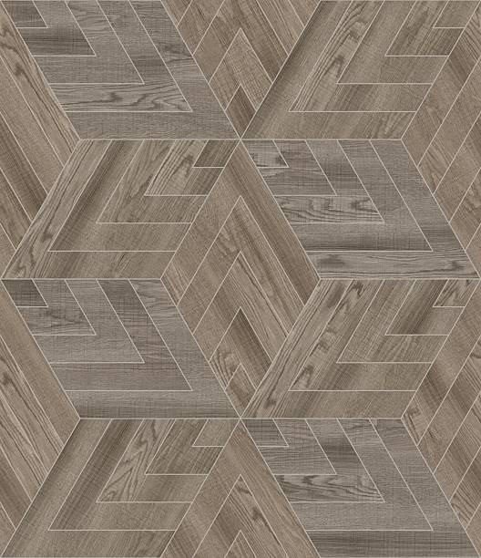 istock Geometric decor. Marble and wooden textured. Parquet floor elements. Leaves design. 2223554295