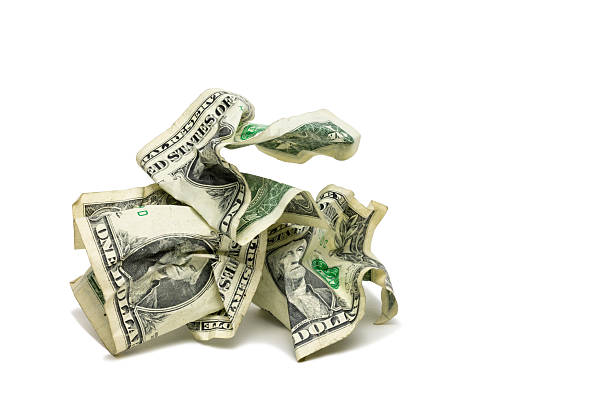 istock Pile Of Crumpled Up One Dollar Bills 2223555764