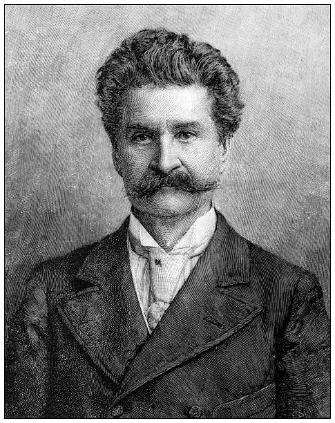 Antique magazine image: Musical Celebrities of Vienna, Johann Strauss