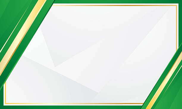 istock Green gold background with abstract geometry, perfect for luxury certificate 2223561710