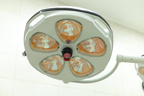 lamp in the operating room above the operating table