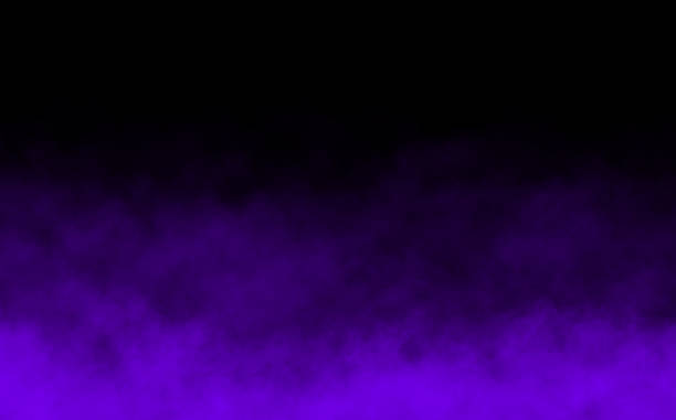 istock Purple smoke or dust, with a black background 2223590245