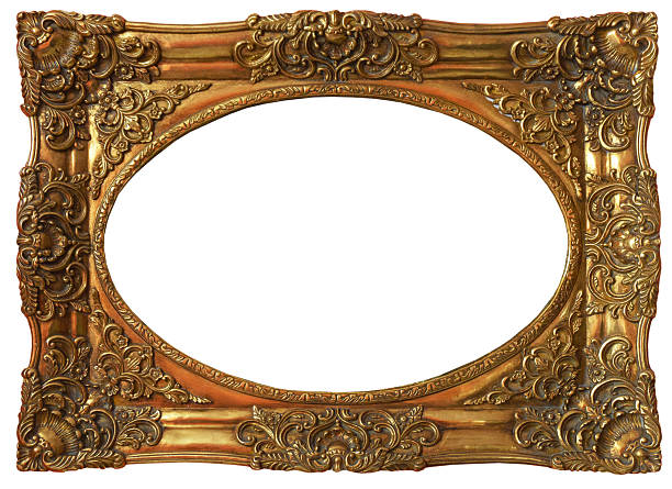 istock frame picture isolated on white background gold antique 2223594937