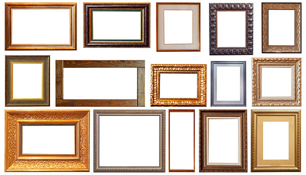 istock frame picture isolated on white background gold antique 2223595069