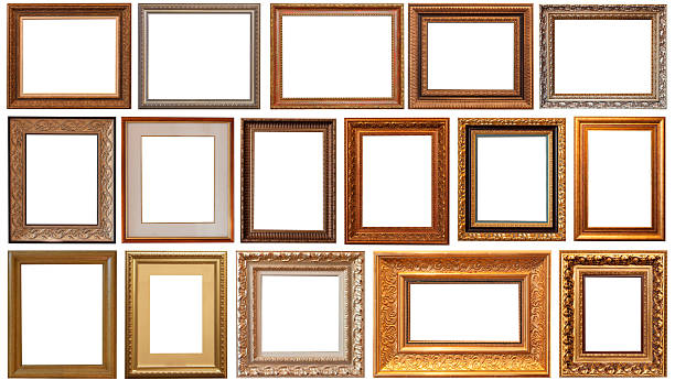 istock frame picture isolated on white background gold antique 2223595120