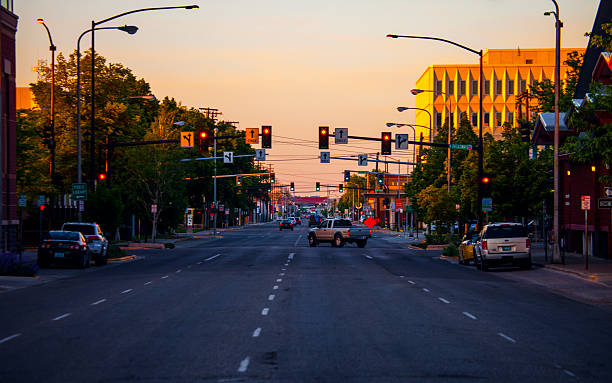 istock Billings, Montana - traffic at sunset time 2223603584