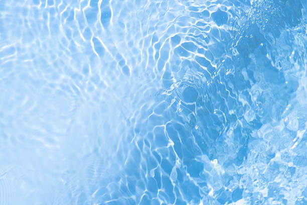 Surface texture of silky smooth soft water surface with sunlight, abstract background with copy space, full frame horizontal composition