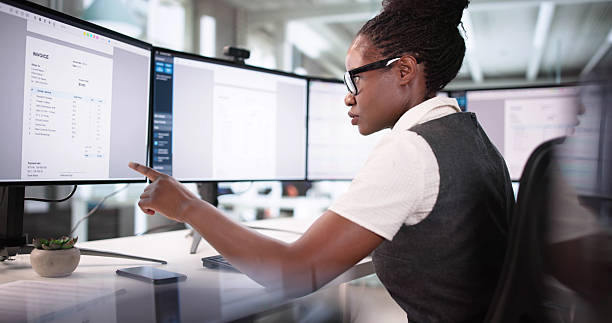 istock Automating Invoices: A Business Manager Prepares Bills 2223628277