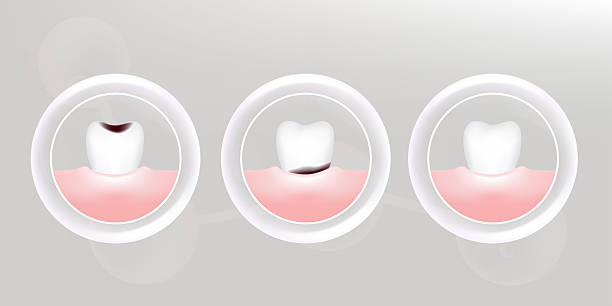 istock Teeth and gum care solutions ad, white collagen with cosmetic advertising background ready to use, illustration vector. 2223628977