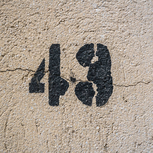 istock house number forty three (43) 2223630415