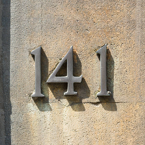 istock house number one hundred and forty one (141) 2223630431