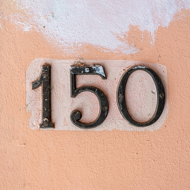 istock house number one hundred and fifty (150) 2223630436