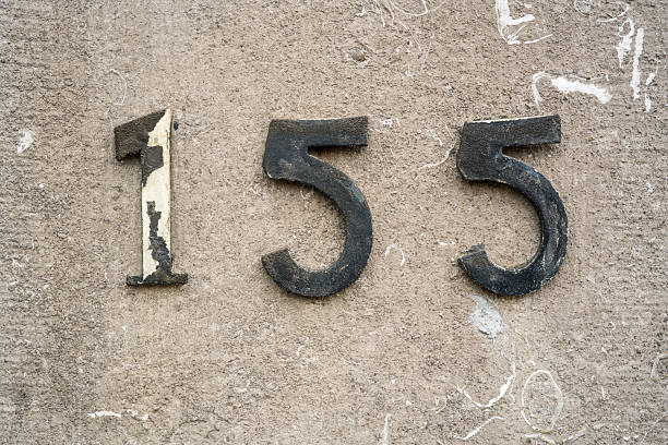 istock house number one hundred and fifty five (155) 2223630438