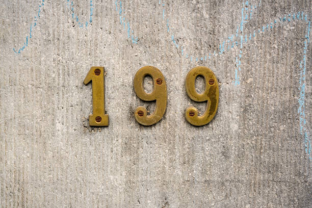 istock house number one hundred and ninety nine (199) 2223630443