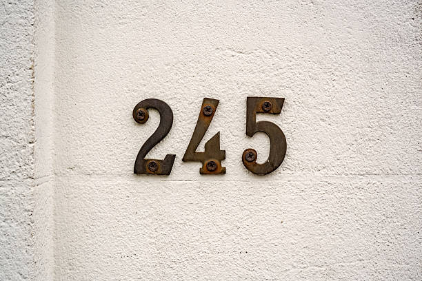 istock house number two hundred and  forty five (245) 2223630448
