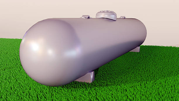 istock A horizontally oriented propane tank, designed for industrial or commercial use 2223637503