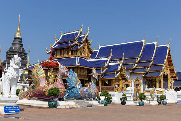 Wat Densari Sri Muangkaen is a  modern Buddhist temple about 40 minutes drive from the Center of Chiang Mai.