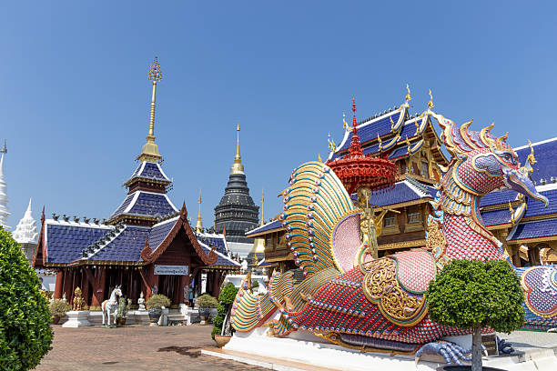 Wat Densari Sri Muangkaen is a  modern Buddhist temple about 40 minutes drive from the Center of Chiang Mai.