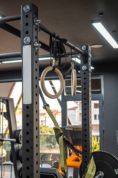 istock Modern gym interior with equipment 2223657577