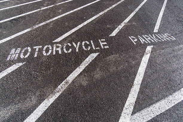 istock Street parking markings for motorcycle parking 2223658073