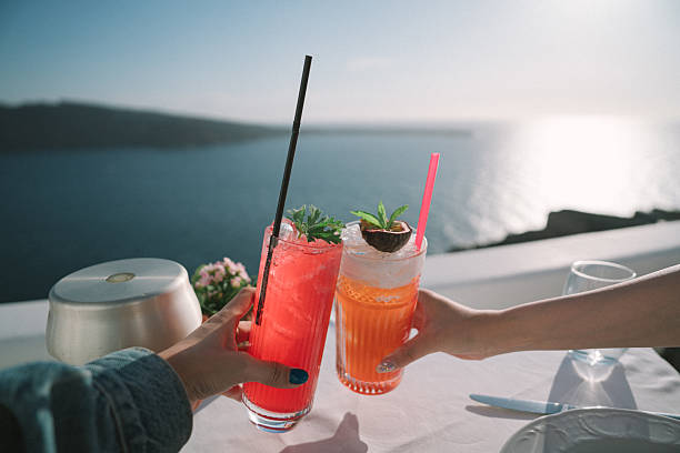 Refreshing drinks.