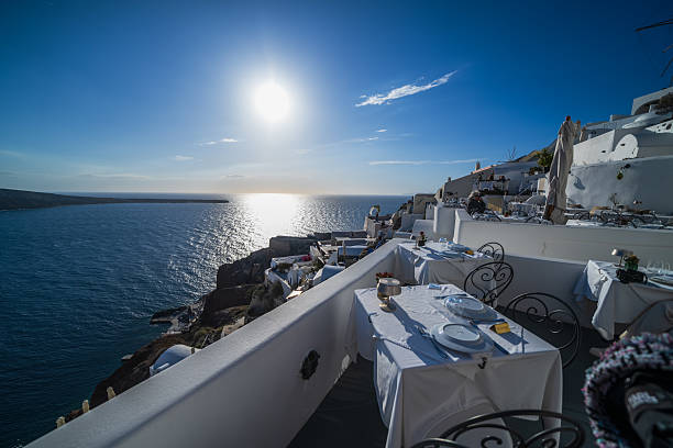 istock Beautiful sunset at Santorini in Greece 2223663000