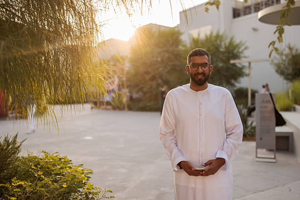 istock Stylish Middle Eastern Man in White Kandura 2223663069