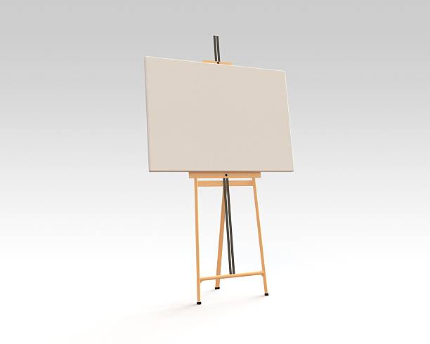 istock Easel on the floor isolated on white 2223666506