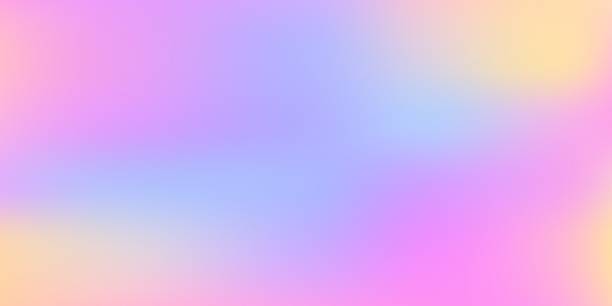 istock Rainbow background. Holographic fantasy rainbow unicorn texture with soft pastel gradient and flowing blur. Dreamy, kawaii princess vibrant iridescent foil color cute abstract vector backdrop 2223672853