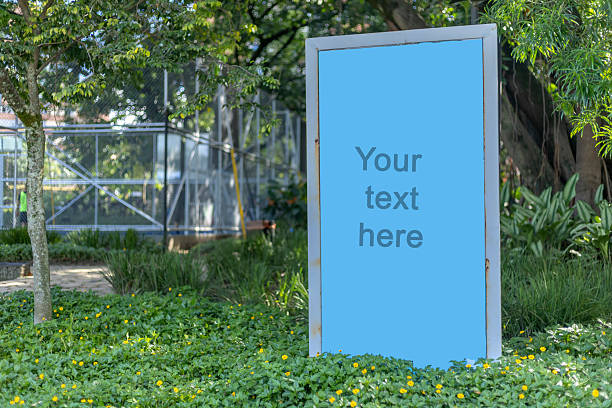 istock Blank Outdoor Sign with Space for Custom Text 2223679489