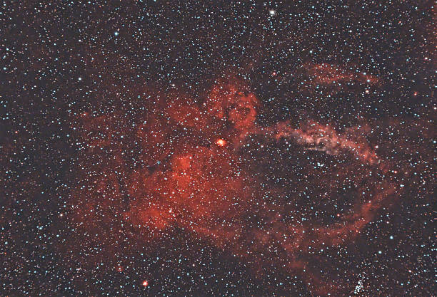 istock Sh2-157 is a faint but extensive emission nebula visible in the constellation Cassiopeia 2223679782