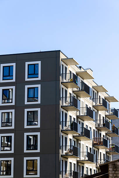 istock Contemporary building facade with some balconies 2223683768