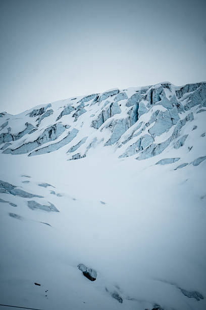 istock Glaciated mountains with crevasses, Saas-Fee 2223690095
