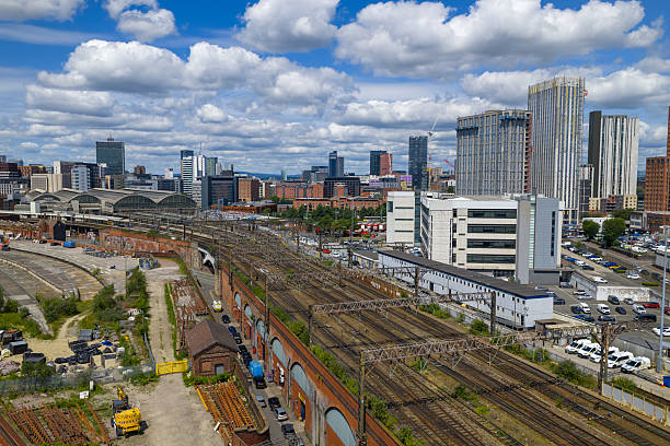 istock Manchester Railway Road over a viaduct 2223696144