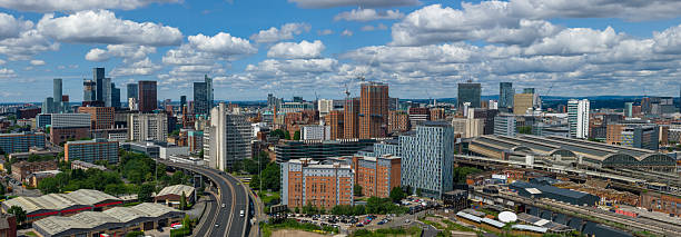 istock Manchester cityscape featuring Mancunian Way Ring Road 2223696387