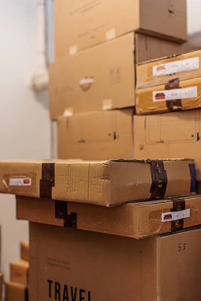 istock Pile of Cardboard Boxes Ready for Shipping 2223696636