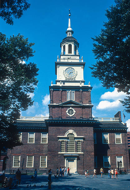 Independence NHP - Independence Hall Close-up - 1980. Scanned from Kodachrome 64 slide.
