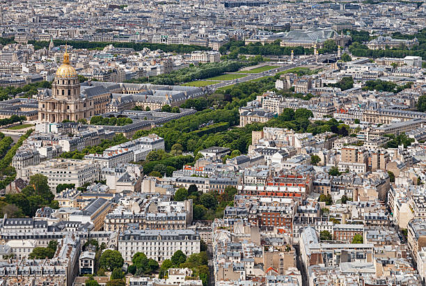 istock Aerial View of Les Invalides and Central Paris Architecture 2223701256
